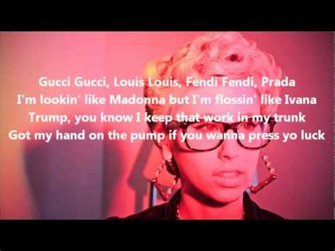 gucci prada collier lyrics|Kreayshawn .